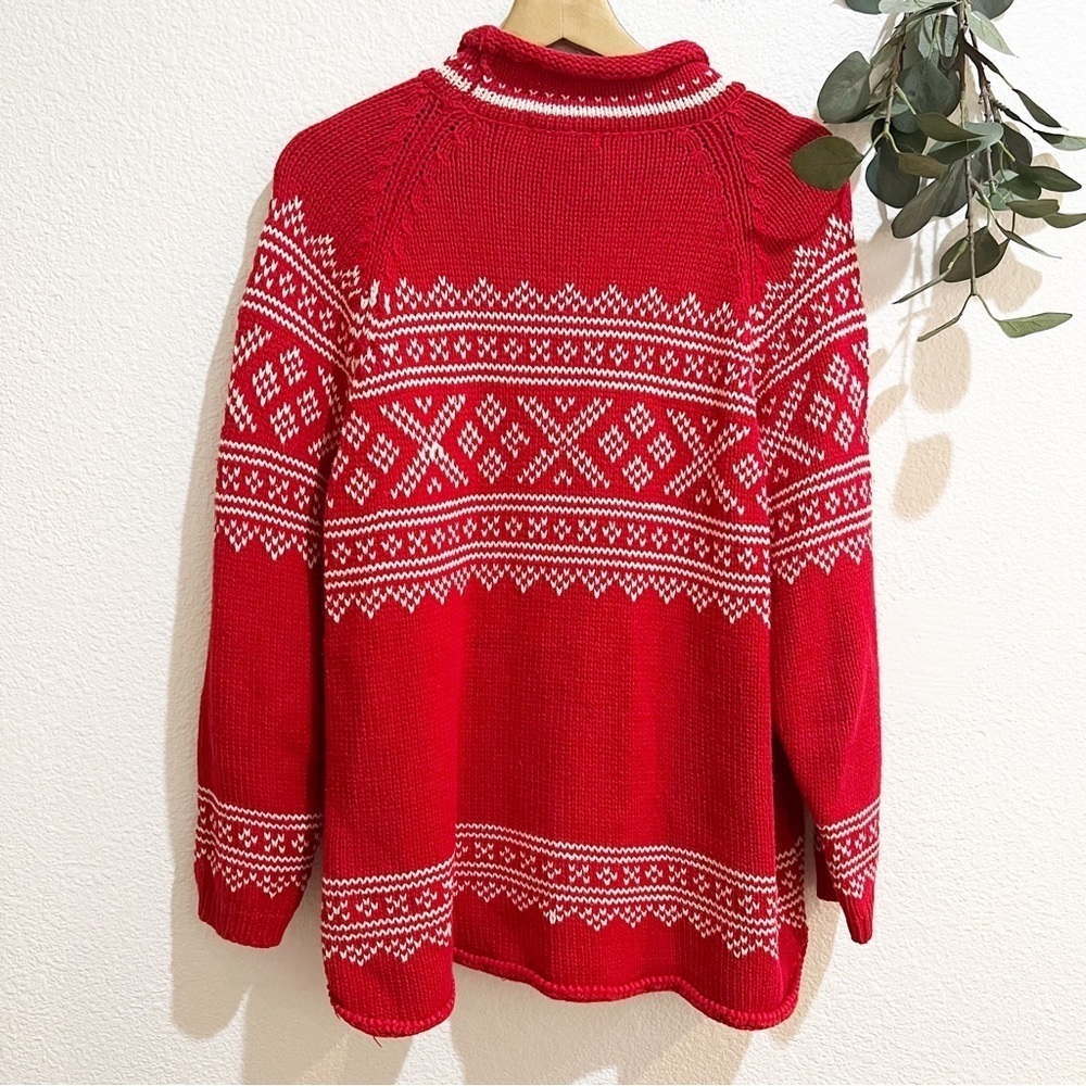 Eddie Bauer- Vintage Heavy Knit Cotton Sweater- M